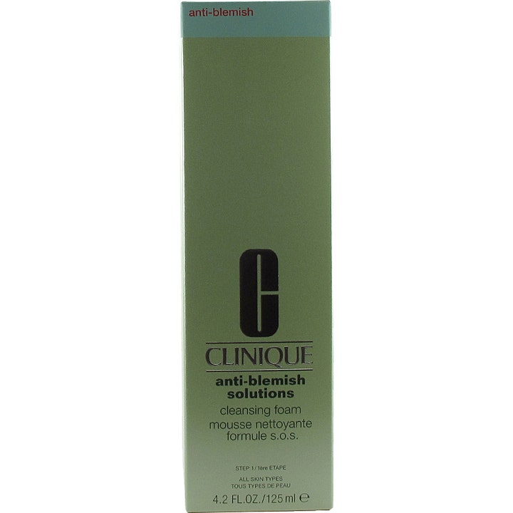 Clinique Anti-Blemish Solutions Cleansing Foam 125 ml rengjøringsskum mot urenheter i grønn eske