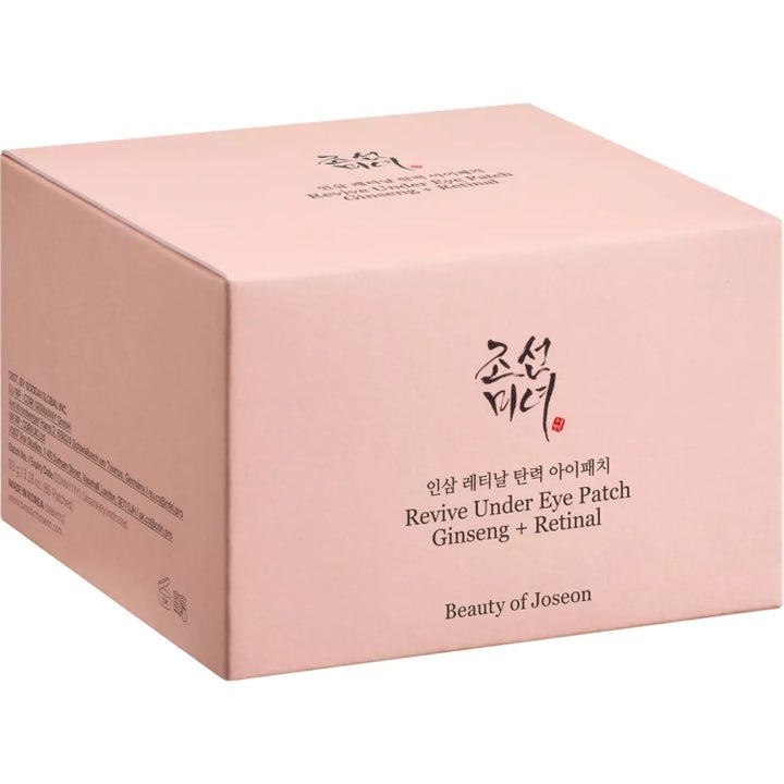 Beauty of Joseon Revive Under Eye Patch 93 g med ginseng og retinal i en lyserosa eske for øyepleie