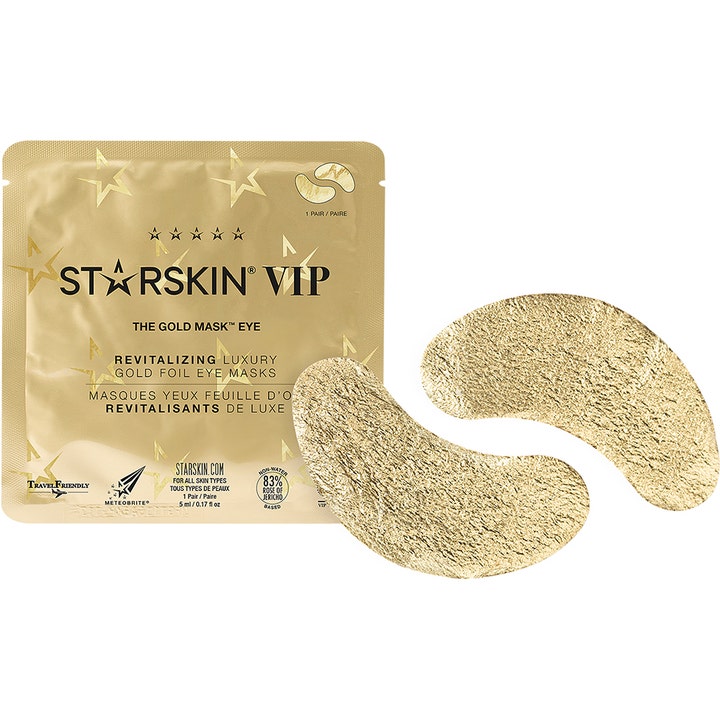 Starskin The Gold Mask Eye 5-pakning revitaliserende øyemasker med to teksturerte gullfolie-lapper
