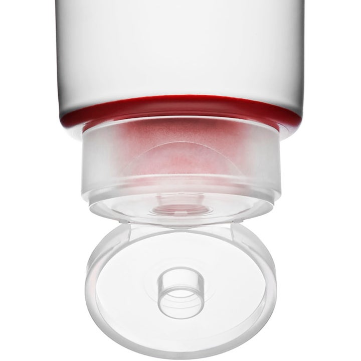 Clarins Firming Body Firming Gel 150 ml oppstrammende kroppspleie med åpen gjennomsiktig flippkork og rød detalj