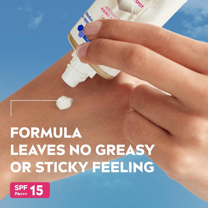 NIVEA Luminous630 Anti Dark-Spot Hand Cream 50 ml mot pigmentflekker påføres huden med SPF 15 beskyttelse
