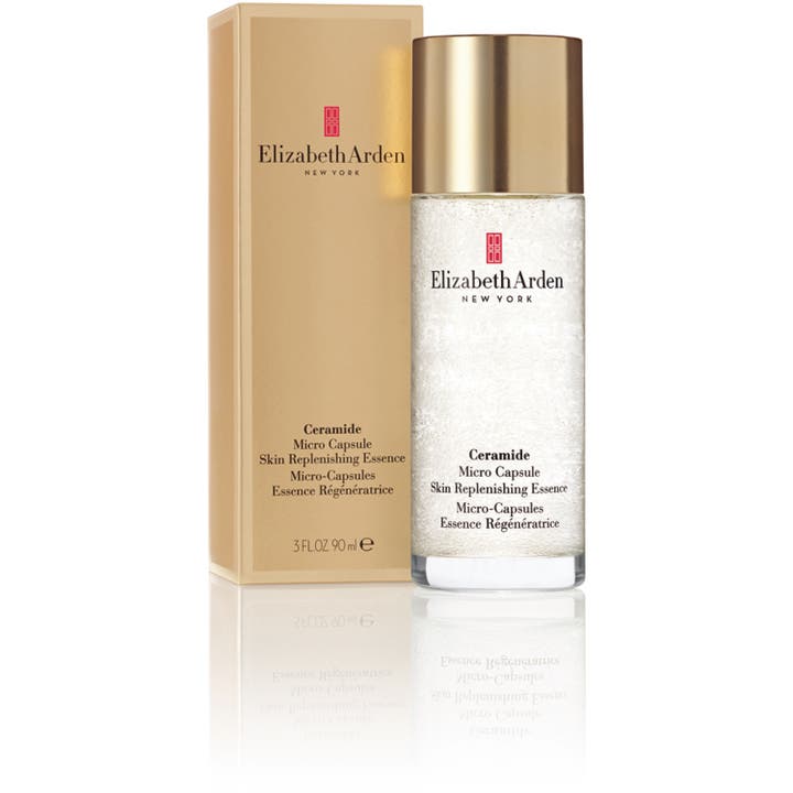 Elizabeth Arden Ceramide Micro Capsule Essence 90 ml ceramide essence ansiktsvatten i klar flaske med gullokk og gulleske