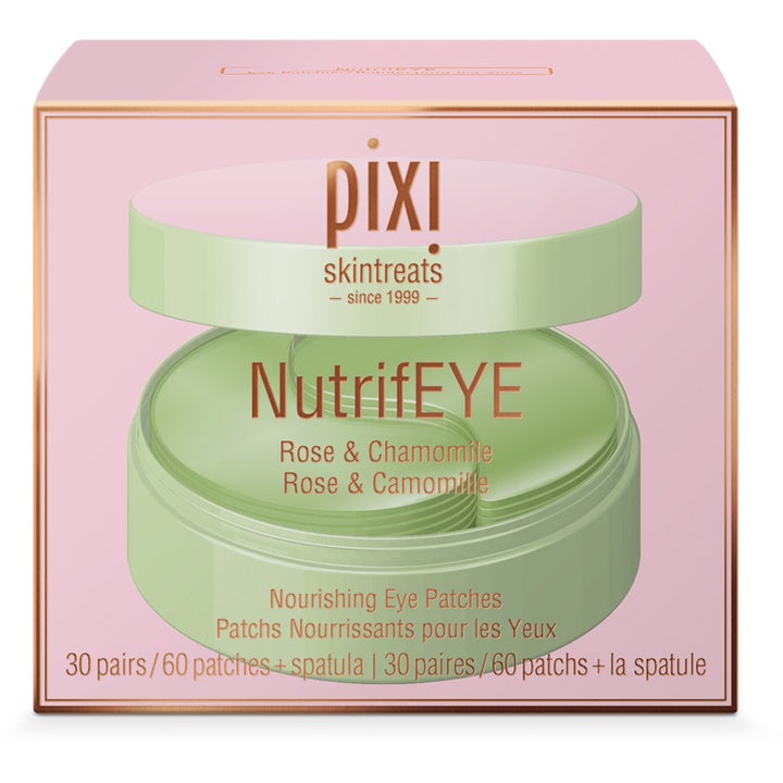 Pixi NutrifEYE 30 par beroligende eye patches i rosa eske med Rose &amp; Chamomile som gir næring til huden.