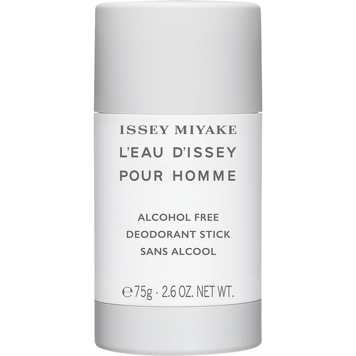 Issey Miyake L'Eau D'Issey Pour Homme 75g alkoholfri deodorant stick gir friskhet i en minimalistisk hvit og grå hylse.