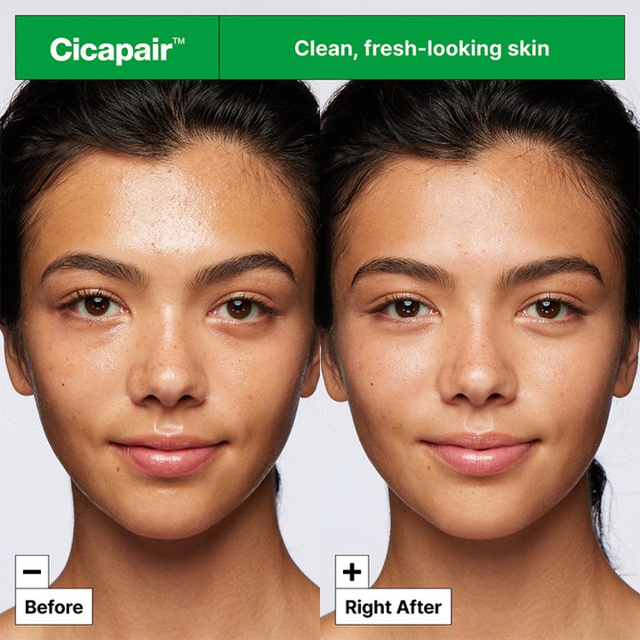 Dr.Jart+ Cicapair Gentle Cleansing Foam 150 ml ansiktsrens før og etter resultat for klar og frisk hud