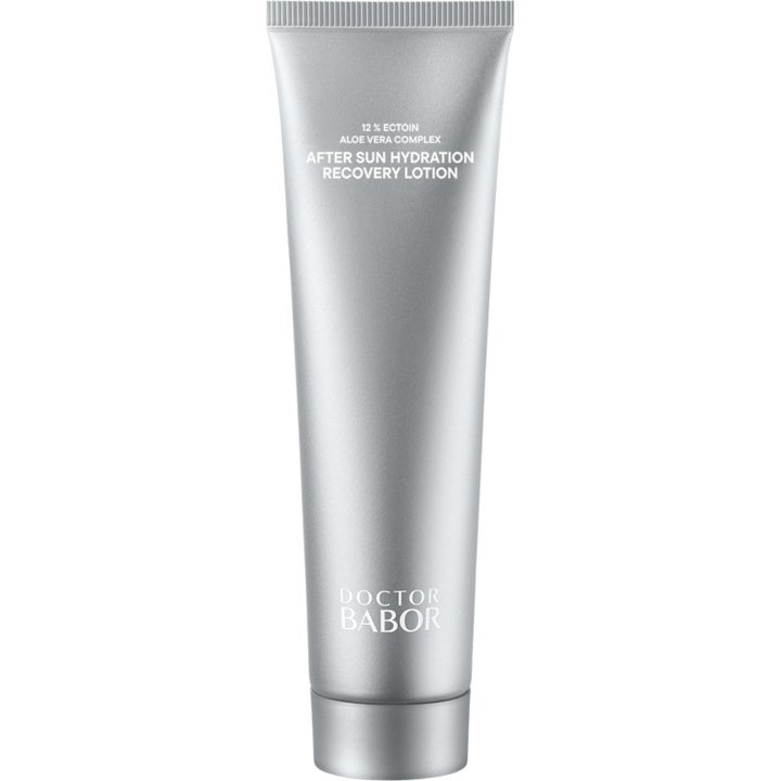 Doctor Babor After Sun Hydration Recovery Lotion fuktighetsgivende after sun i en sølvfarget tube som pleier huden med aloe vera