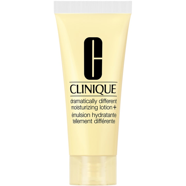 Clinique Dramatically Different Moisturizing Lotion + 15 ml fuktighetsgivende ansiktskrem i gul tube med klar kork