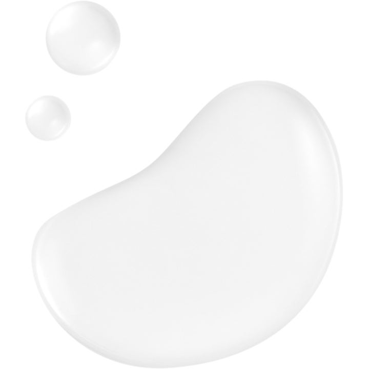 Hyggee All-In-One Care Cleansing Water 300 ml ansiktsrengjøring viser en klar og lett flytende tekstur med små vanndråper