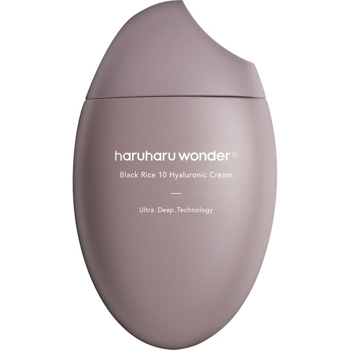 Haruharu wonder Black Rice 10 Hyaluronic Cream 50 ml fuktighetskrem i en matt lilla eggformet beholder
