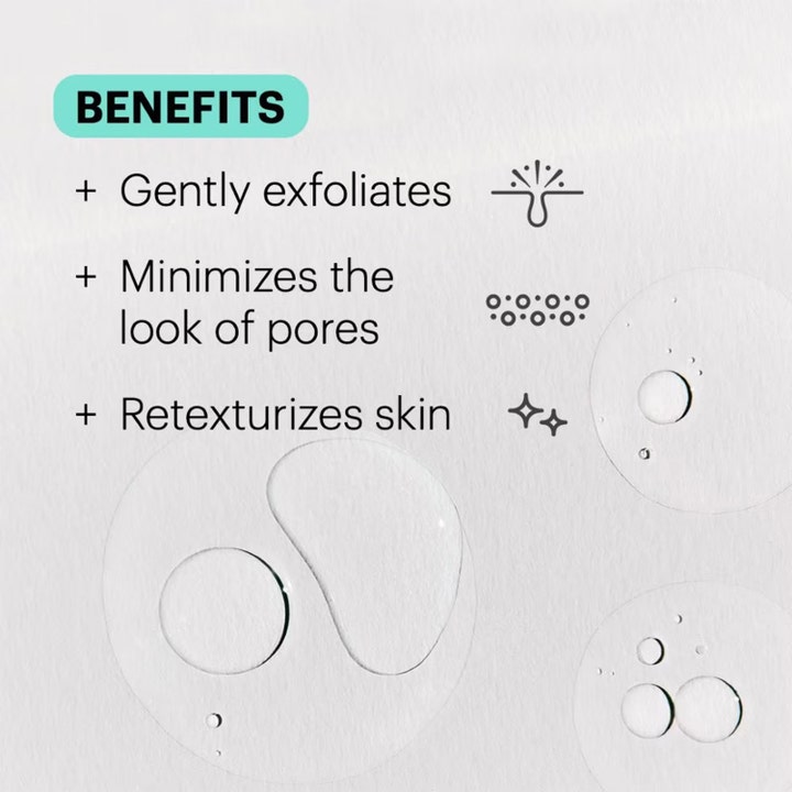 Dr.Jart+ Pore-remedy PHA Exfoliating Serum 30 ml eksfolierer og minimerer porer vist med klar, flytende serumtekstur.