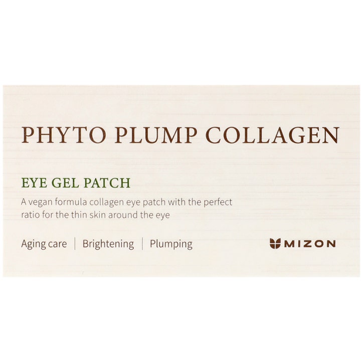Mizon Phyto Plump Collagen Eye Gel Patch 84 g vegansk øyemaske for aging care og brightening