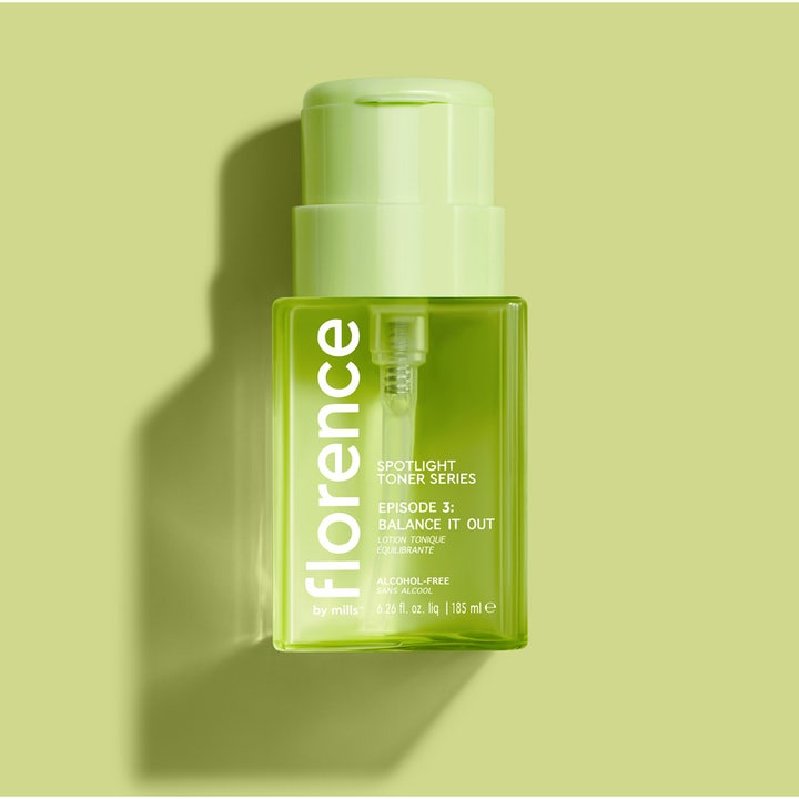 Florence by Mills Spotlight Toner Series 3 Balance It Out 185 ml balanserende toner i lysegrønn gjennomsiktig flaske
