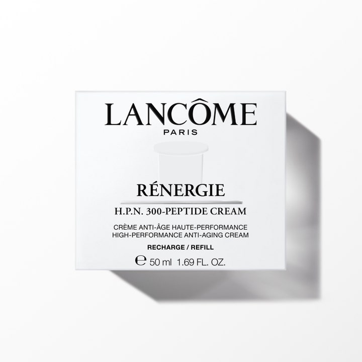 Lancôme Rénergie H.P.N. 300-Peptide Cream 50 ml anti-aging dagkrem i hvit ytteremballasje for refill