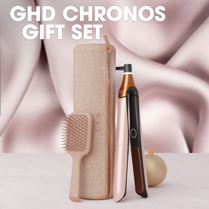 Chronos Hair Straightener - Festive Gift Set in Cashmere Beige