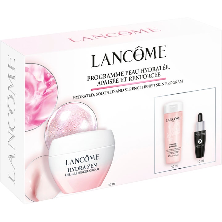 Lancôme Hydra Zen Starter Kit 2025 1 stk beroligende hudpleiesett i rosa gaveeske med fuktighetskrem, toner og serum