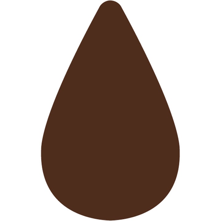Starskin Stocking Spray Color 80 100 ml selvbruning for kropp som skaper glød vist med en mørk brun dråpeformet fargeprøve