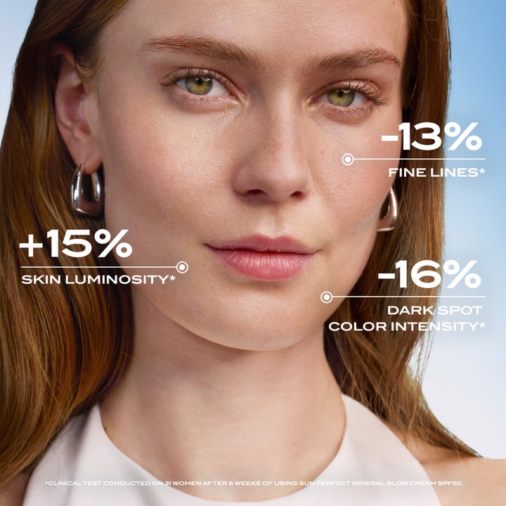 Lancaster Sun Perfect Mineral Glow 50 ml solkrem for ansikt med SPF 50 gir mer glød og færre fine linjer.