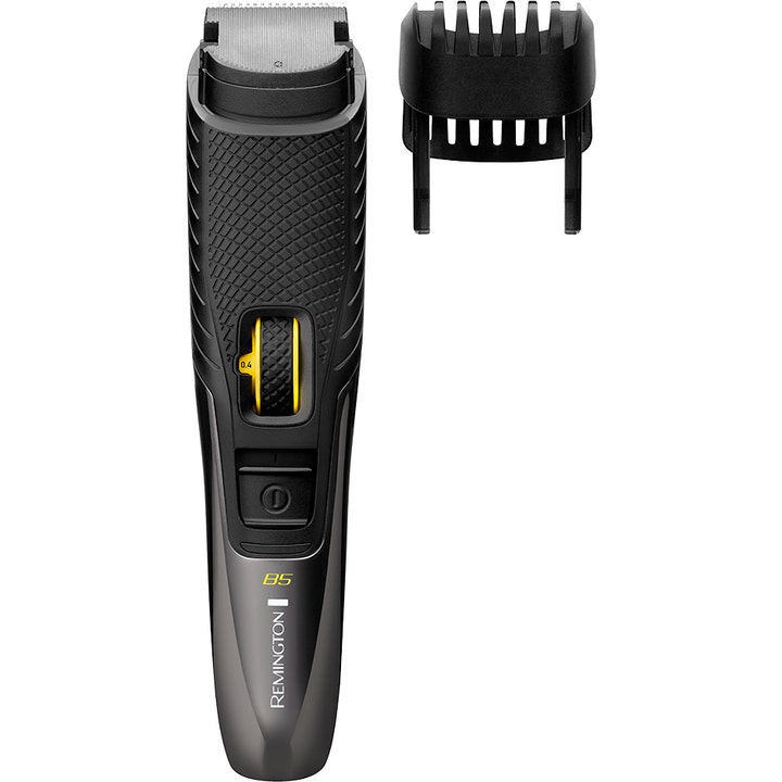 Remington MB5000 Style Series Beard Trimmer B5 1 stk skjeggtrimmer med gult presisjonshjul og avtakbar kam.