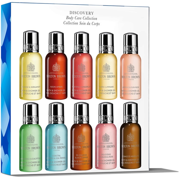 Molton Brown Discovery Body Care Collection 10x30ml gavesett med fargerike dusjsåper i små flasker