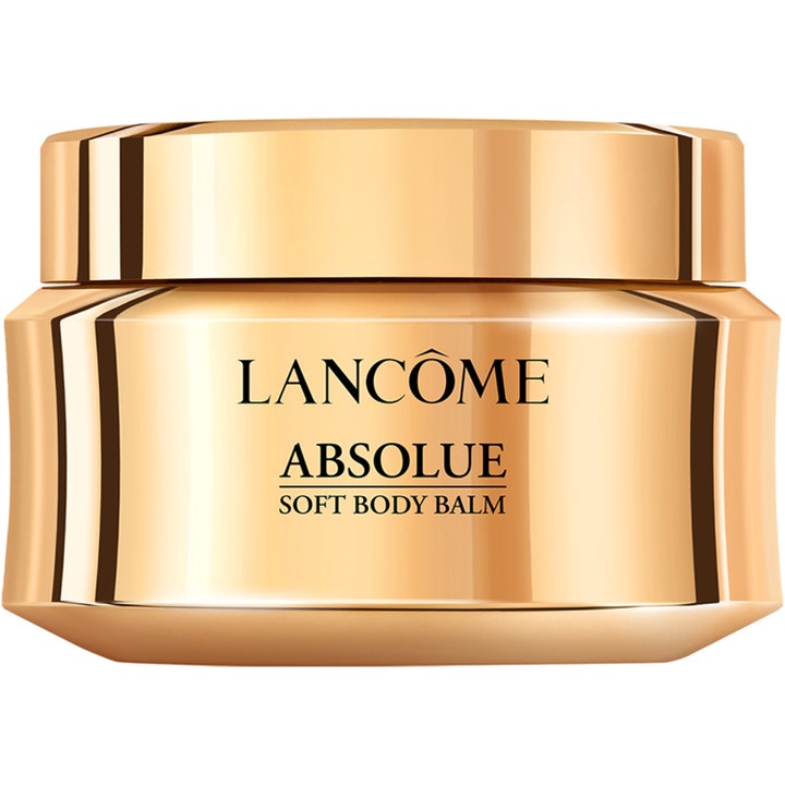 Lancôme Absolue Soft Body Balm fuktighetsgivende kroppspleie i en luksuriøs gullfarget krukke med glanset finish