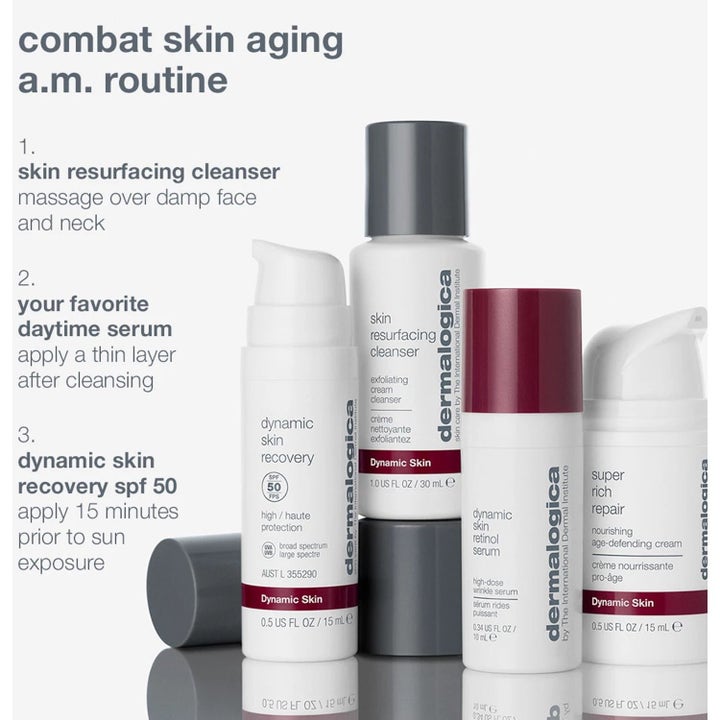 Dermalogica Skin Aging Solutions Duo hudpleiesett som motvirker aldringstegn med rens og krem med SPF 50.