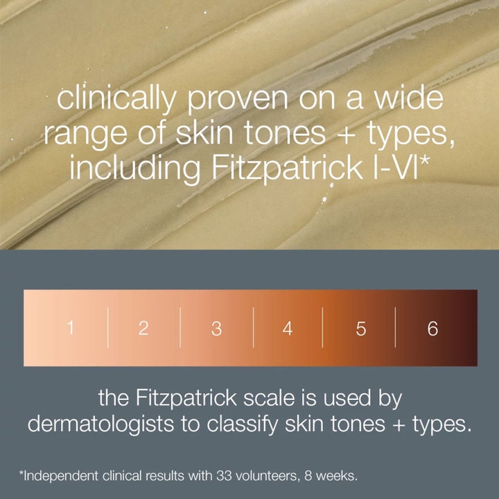 Dermalogica PowerBright Dark Spot Peel 50 ml ansiktspeeling som er klinisk testet på Fitzpatrick-skala I-VI.