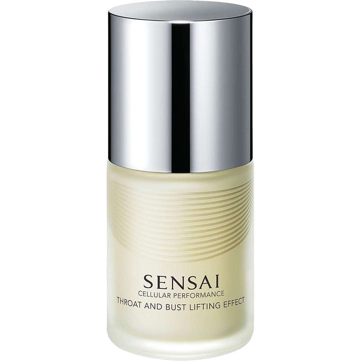 Sensai Cellular Performance Throat and Bust Lifting Effect 100ml oppstrammende pleie i rillet frostet glass med sølvkork