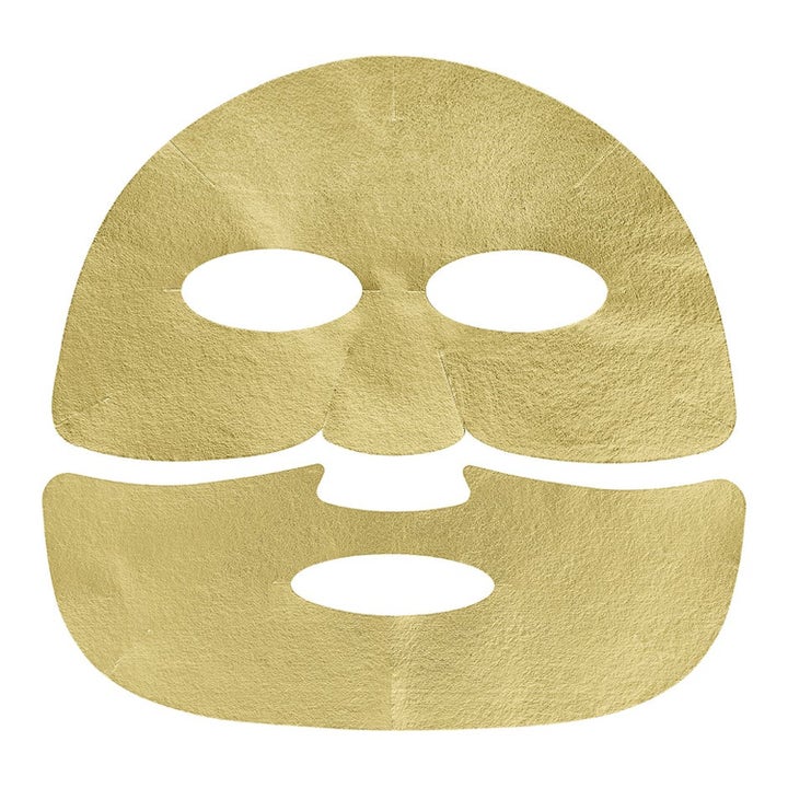Holika Holika Prime Youth Gold Foil Mask Duo 2 stk ansiktsmaske i todelt gullfolie som gir huden fuktighet og glød