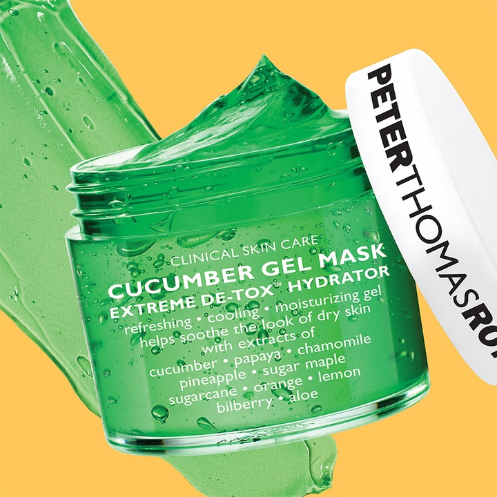 Peter Thomas Roth Cucumber Gel Mask 50 ml fuktighetsgivende ansiktsmaske med en avkjølende og frisk grønn gele