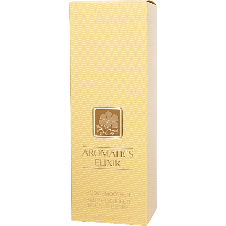 Clinique Aromatics Elixir Body Smoother 200 ml fuktighetsgivende body lotion i gul mønstret eske