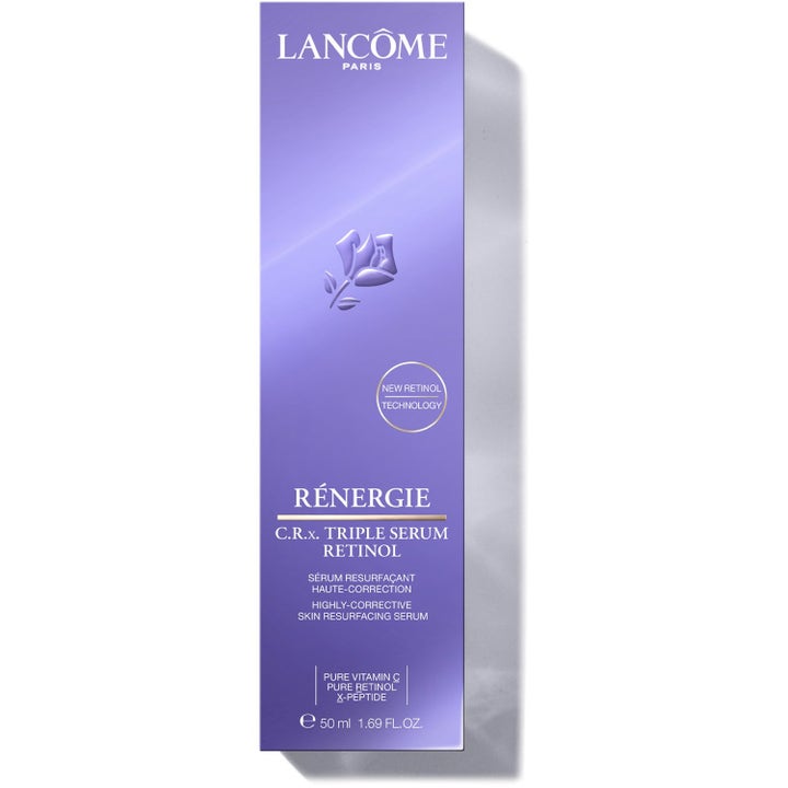 Lancôme Rénergie Triple Serum Retinol 50 ml hudpleie i lilla eske med vitamin C som gir effektiv hudfornyelse