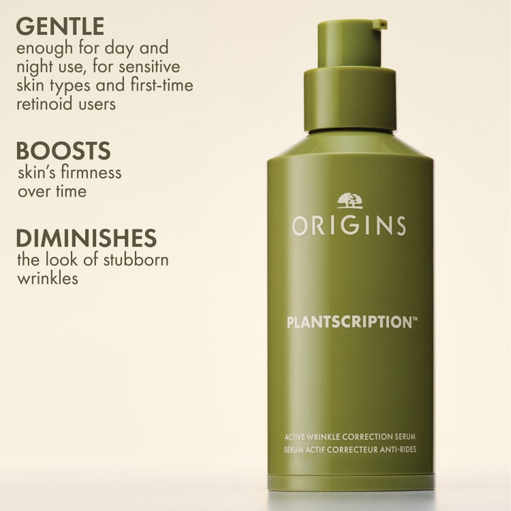 Origins Plantscription Multi-Powered Youth Serum 30 ml i grønn pumpeflaske som gir økt fasthet og minsker rynker.
