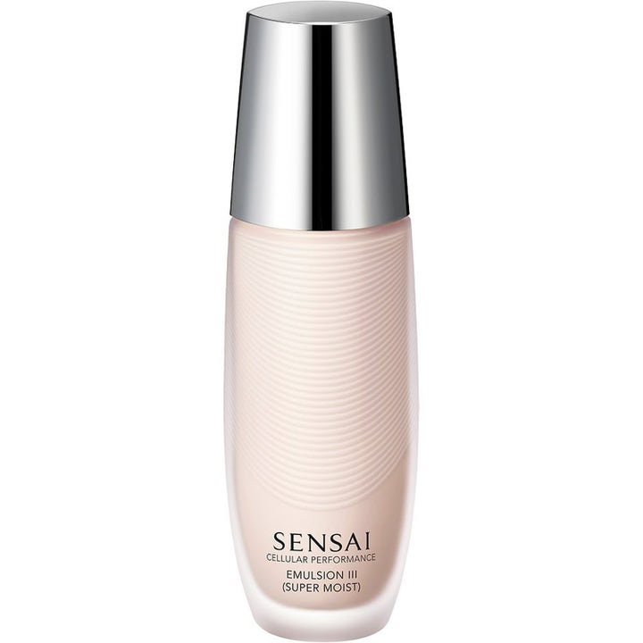 Sensai Deep Hydration Emulsion III 225 ml fuktighetskrem i riflet glassflaske med sølvlokk