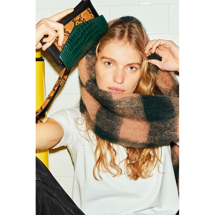 Check Mincho Scarf