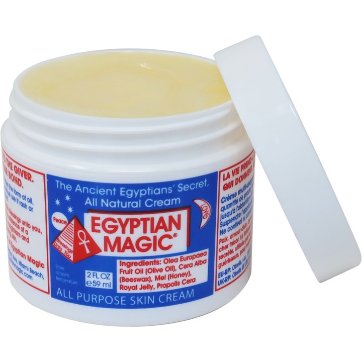 Egyptian Magic All Purpose Skin Cream 59 ml krukke med lys gul balsamtekstur og hvitt lokk