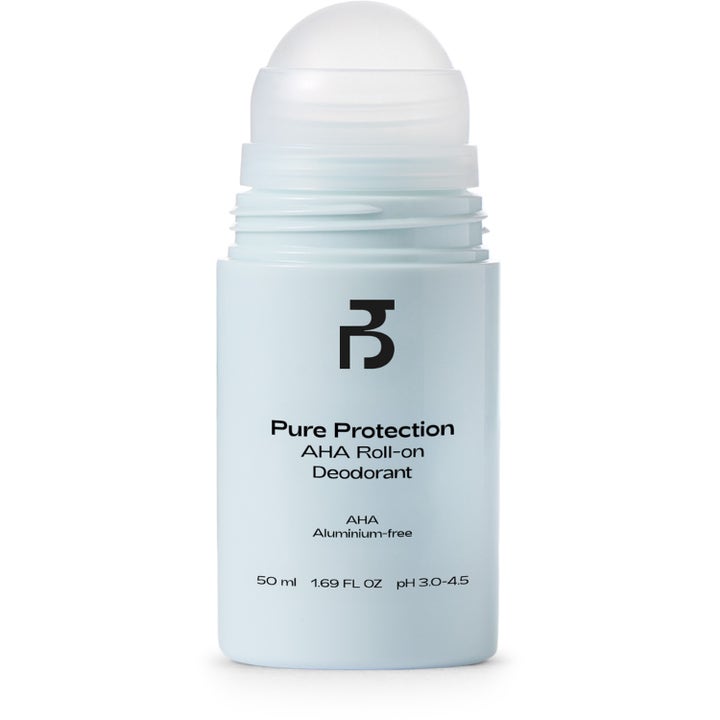 Bodyologist Pure Protection AHA Roll-on Deodorant 50 ml aluminiumsfri deodorant i lyseblå flaske med synlig kule