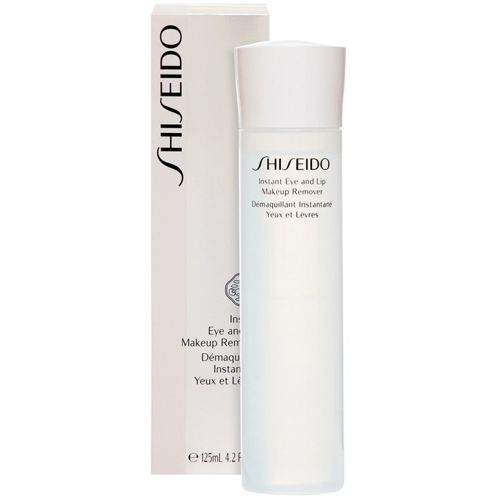 Shiseido The Skincare Instant Eye & Lip Makeup Remover 125 ml i hvit flaske med matchende eske