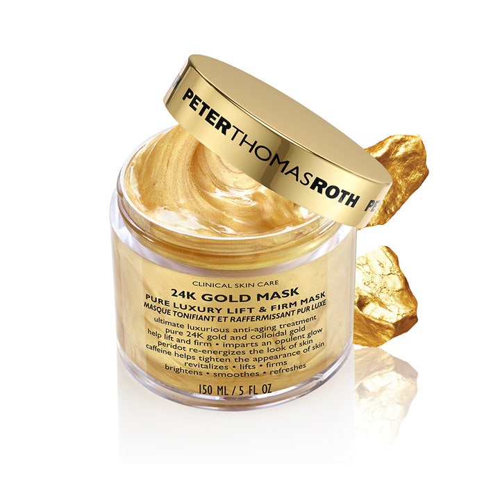 Peter Thomas Roth 24K Gold Mask 50 ml oppstrammende ansiktsmaske med glitrende gulltekstur i krukke med gullokk