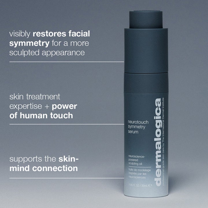 Dermalogica Neurotouch Symmetry Serum Duo 30 ml skulpterende serum i grå flaske for mer definerte ansiktstrekk.