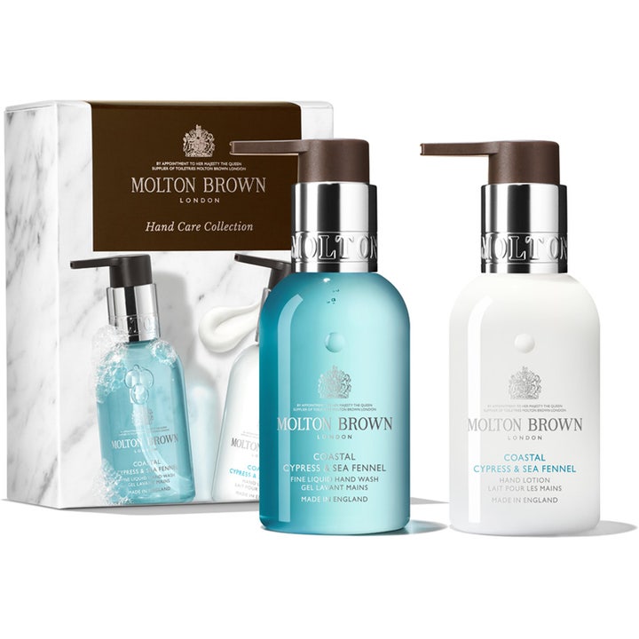 Molton Brown Coastal Cypress & Sea Fennel Hand Care Collection 2x300 ml gavesett med pumpeflasker