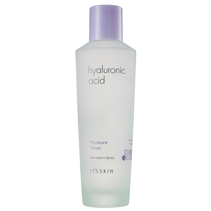 It'S SKIN Hyaluronic Acid Moisture Toner 150ml fuktgivende ansiktstoner i frostet flaske med lilla kork