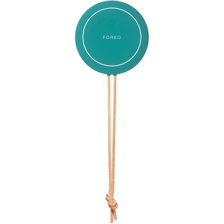 FOREO LUNA 4 body Evergreen 1 stk eksfolierende kroppsbørste i grønn silikon med lærsnor