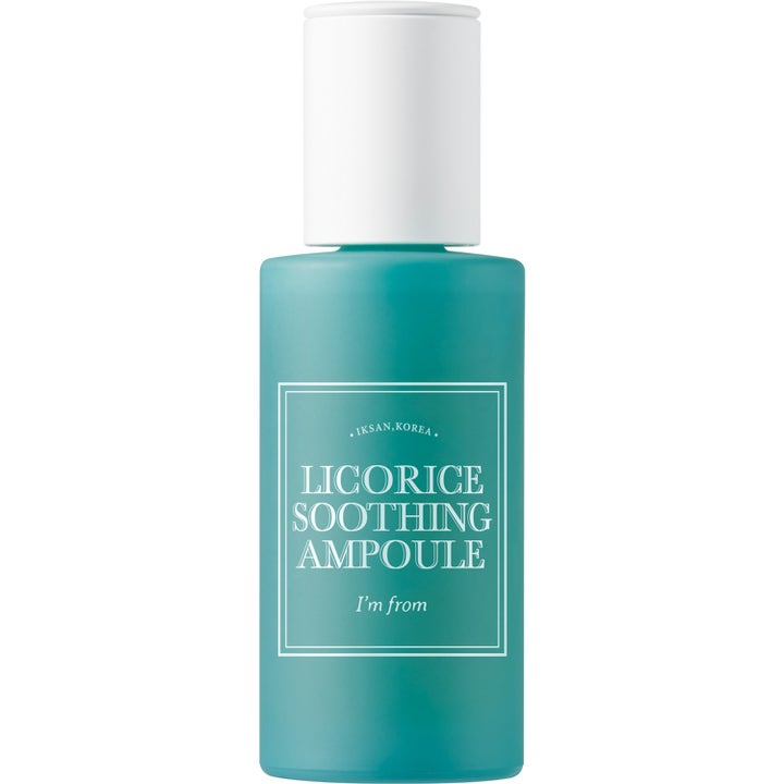 I'm From Licorice Soothing Ampoule 30 ml beroligende serum i turkis glassflaske med hvit kork