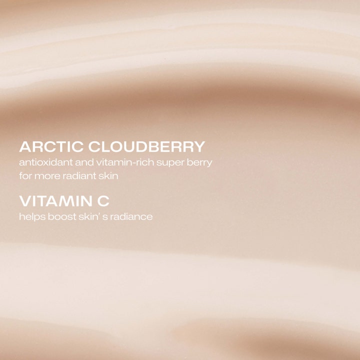 Lumene Nordic-C Glow Moisturizer 50 ml ansiktskrem med ferskenfarget tekstur, Vitamin C og Arctic Cloudberry