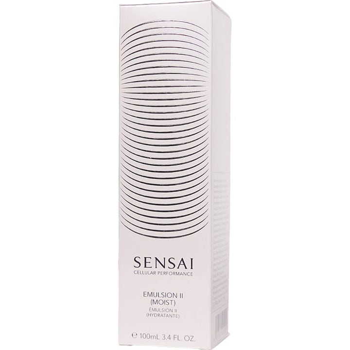 Sensai Moist Cleanse Ritual Emulsion II 100ml fuktighetskrem i hvit eske med svarte grafiske linjer