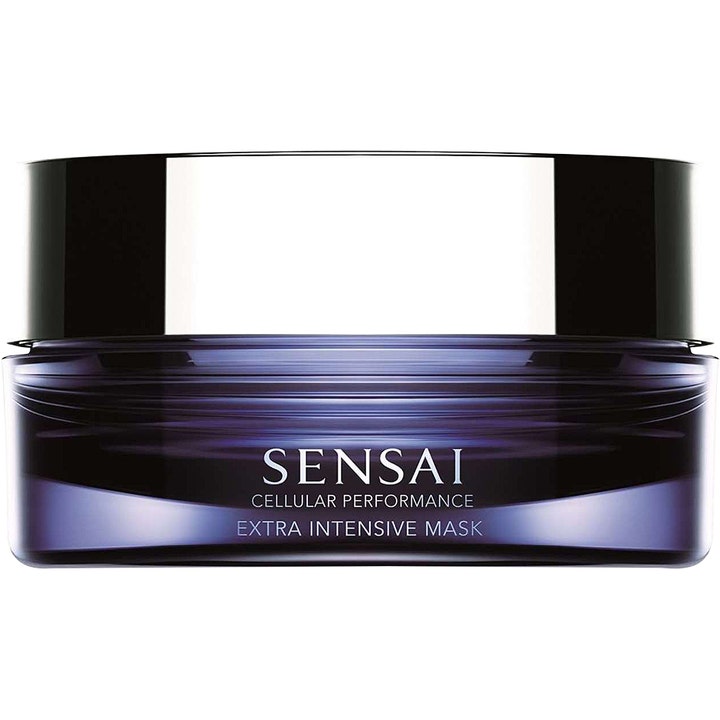 Sensai Cellular Performance Extra Intensive Mask 75 ml ansiktsmaske som gir energi i mørk lilla glasskrukke med sort lokk