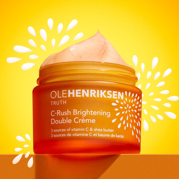 Ole Henriksen Truth C-Rush Brightening Double Creme 50 ml opplysende dagkrem med vitamin C og fyldig krem i oransje krukke