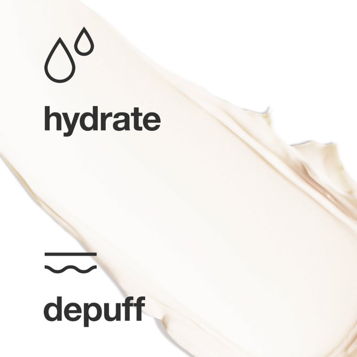 Clinique Recovery Mode 65 ml øyekrem med kremet tekstur som gir fuktighet og demper hevelser merket hydrate og depuff.