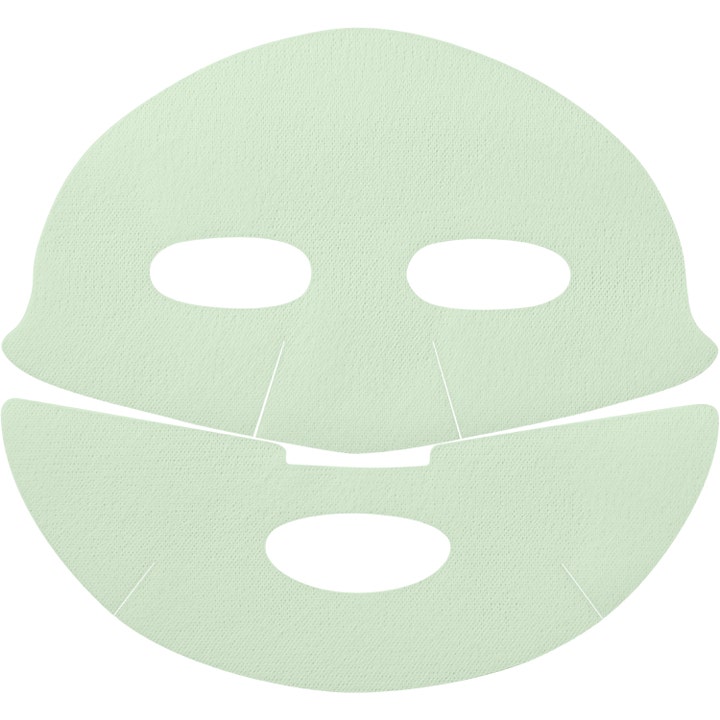 Dr.Jart+ Dermask Pore-remedy Purifying Mud Mask 13 g rensende ansiktsmaske er en lysegrønn todelt arkmaske med tekstur.
