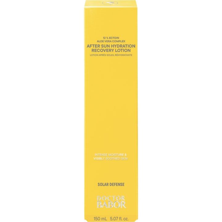 Babor DOC After Sun Hydration Recovery Lotion 150 ml i gul eske som gir fuktighet med aloe vera.